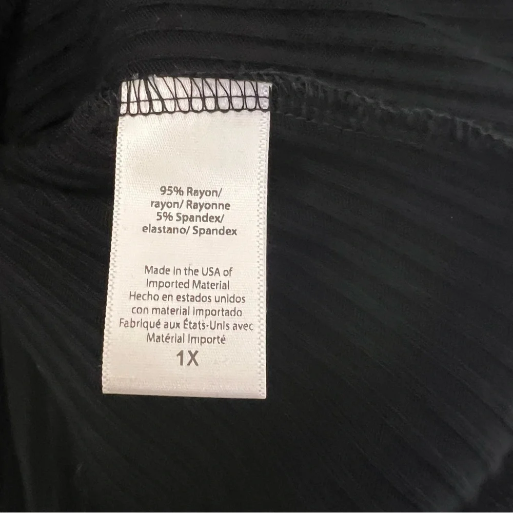 Beyond Yoga Coffee Run Ribbed Tie Waist Cardigan Black 1X Casual Lounge Cozy